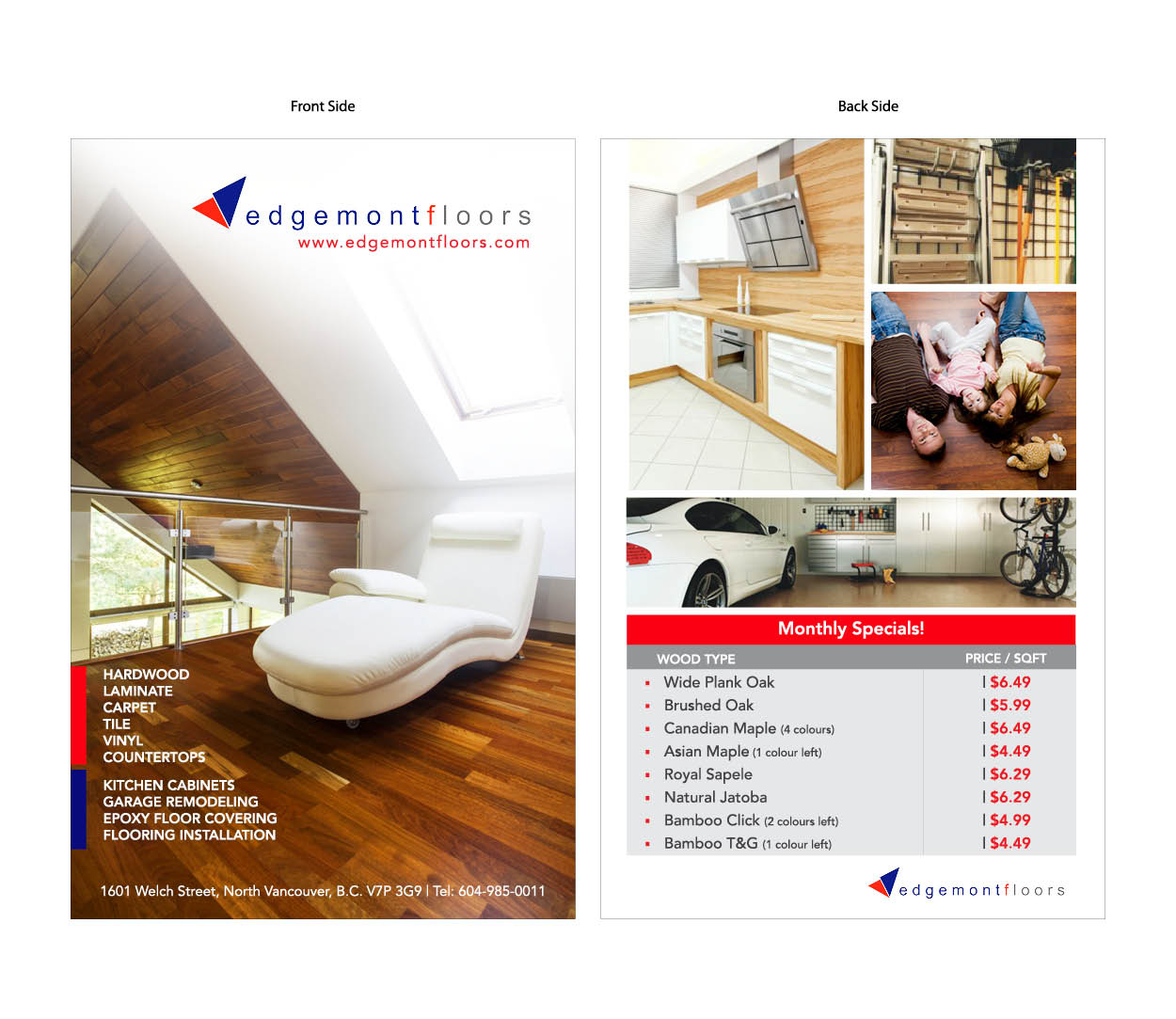 Flyer Design by Ignited Design Studio for Edgemont Floors | Design #1239165