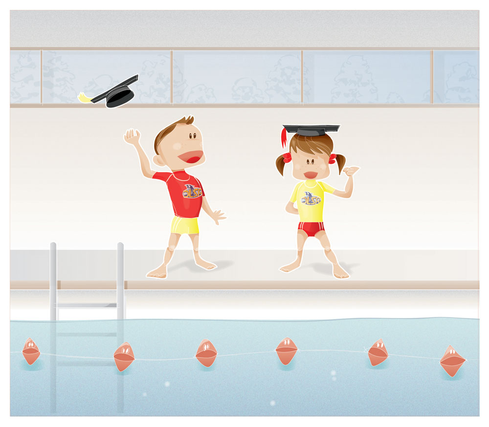 Illustration-Design von alessandra C. für DARREN LANGE SWIMMING ACADEMY | Design #1221956