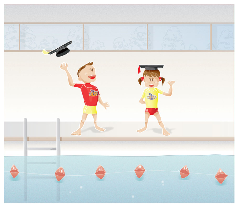 Illustration Design by alessandra C. for DARREN LANGE SWIMMING ACADEMY | Design #1224595