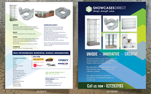 Brochure Design Project - Glass Cabinets | Diseño de Brochure por designgreen