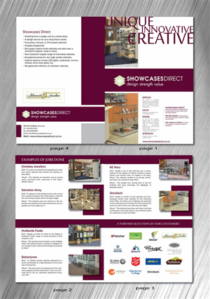 Brochure Design Project - Glass Cabinets | Diseño de Brochure por Sbss