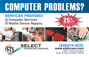 Diseño de Postal por NatPearlDesigns para Select Technology Services LLC | Diseño: #4301461