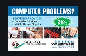 Diseño de Postal por NatPearlDesigns para Select Technology Services LLC | Diseño: #4301541