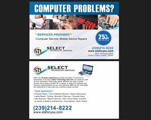 Diseño de Postal por NatPearlDesigns para Select Technology Services LLC | Diseño: #4307682