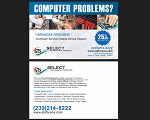 Diseño de Postal por NatPearlDesigns para Select Technology Services LLC | Diseño: #4307684