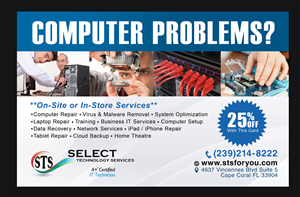 Diseño de Postal por NatPearlDesigns para Select Technology Services LLC | Diseño: #4314071