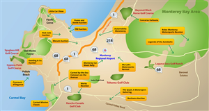 Map with titles (RUSH, COMMITTED) | Design Illustration par artistraman