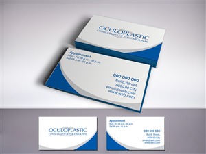 New eyelid plastic surgery office needs a business card design-Oculoplastic Consultants of the Carol | Business Card Design by LR Design