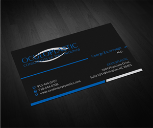 New eyelid plastic surgery office needs a business card design-Oculoplastic Consultants of the Carol | Business Card Design by Sarah Haroon