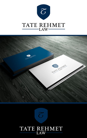 Tate Rehmet must appear the words Law or Injury Law are optional | Logo Design by Digital Mind