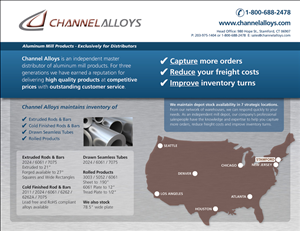 Channel Alloys Aluminum Distributor Line Card