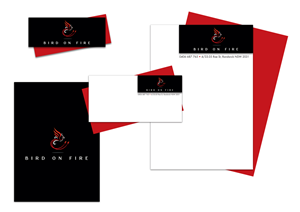 Bird On Fire - Stationery Design Project | Stationery Design by Halfull Media