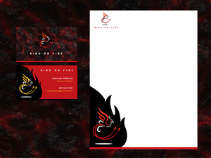 Bird On Fire - Stationery Design Project | Stationery Design by wolf
