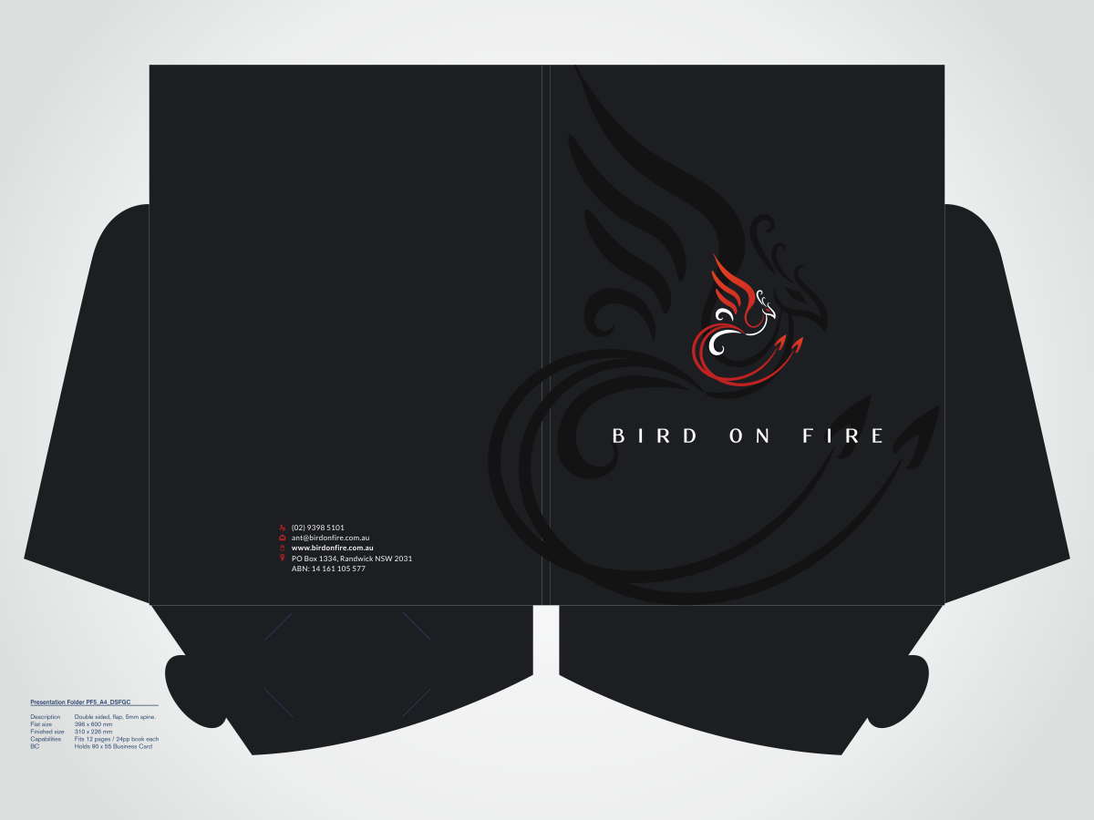 Schreibwaren-Design von HYPdesign für Bird on Fire Pty Ltd | Design #1257035