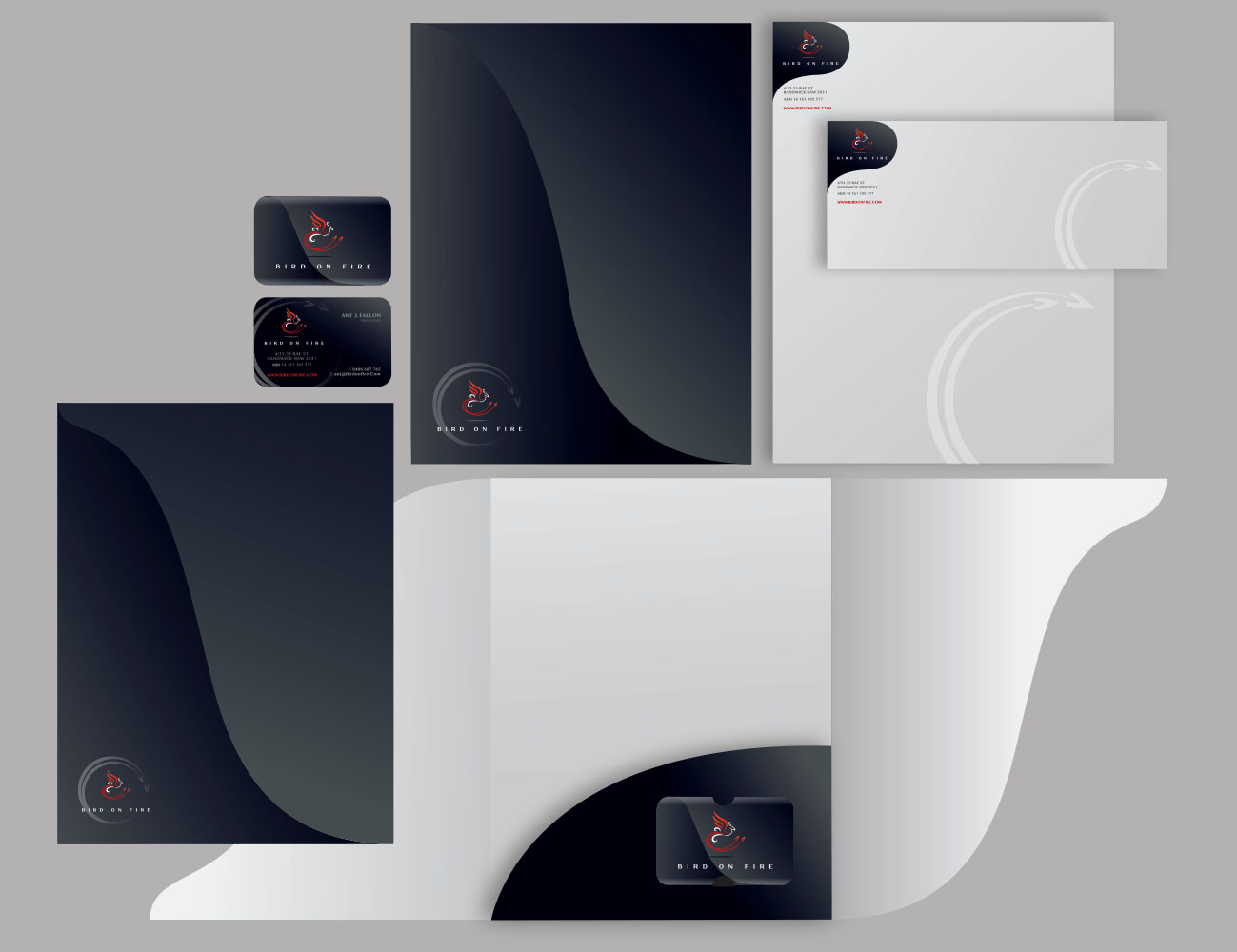 Stationery Design by mmhide for Bird on Fire Pty Ltd | Design #1244650