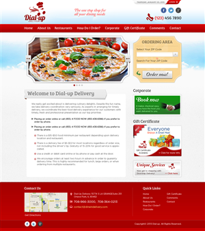 Web Design by Mayank Patel for Dial-up Delivery | Design: #1328277