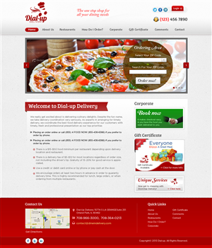 Web Design by Mayank Patel for Dial-up Delivery | Design: #1330980