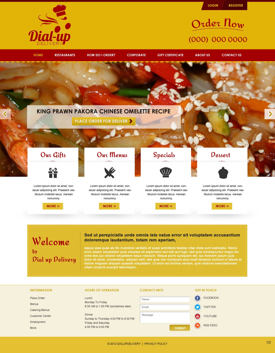 Web Design by pb for Dial-up Delivery | Design #1318369
