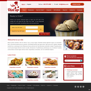 Web Design by pb for Dial-up Delivery | Design: #1318394