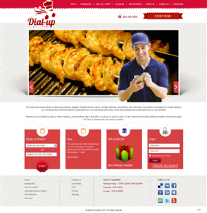 Web Design by pb for Dial-up Delivery | Design: #1322589