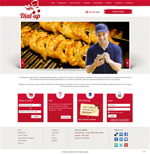 Web Design by pb for Dial-up Delivery | Design: #1332386