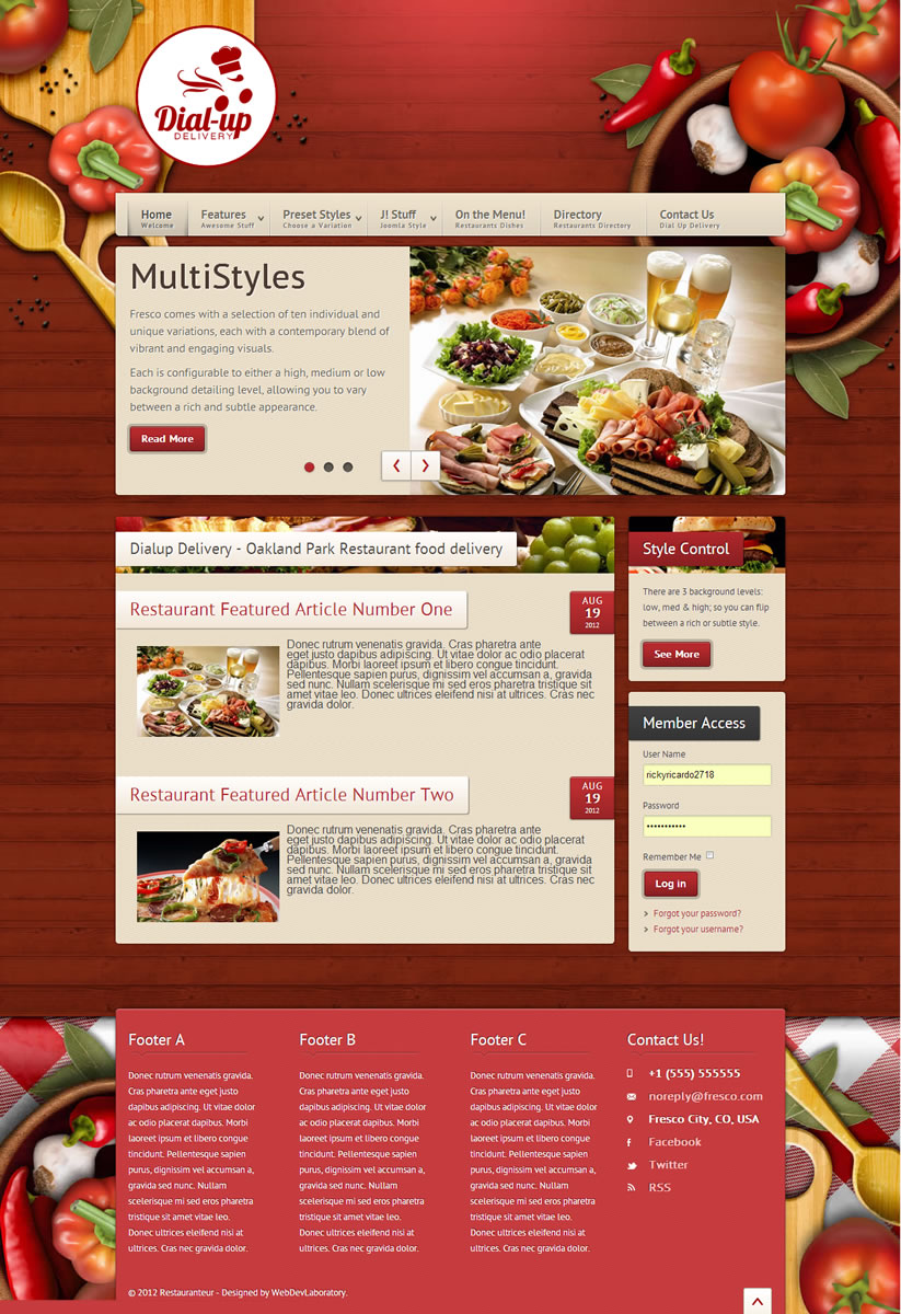 Web Design by Wordpress Webmaster for Dial-up Delivery | Design #1317781