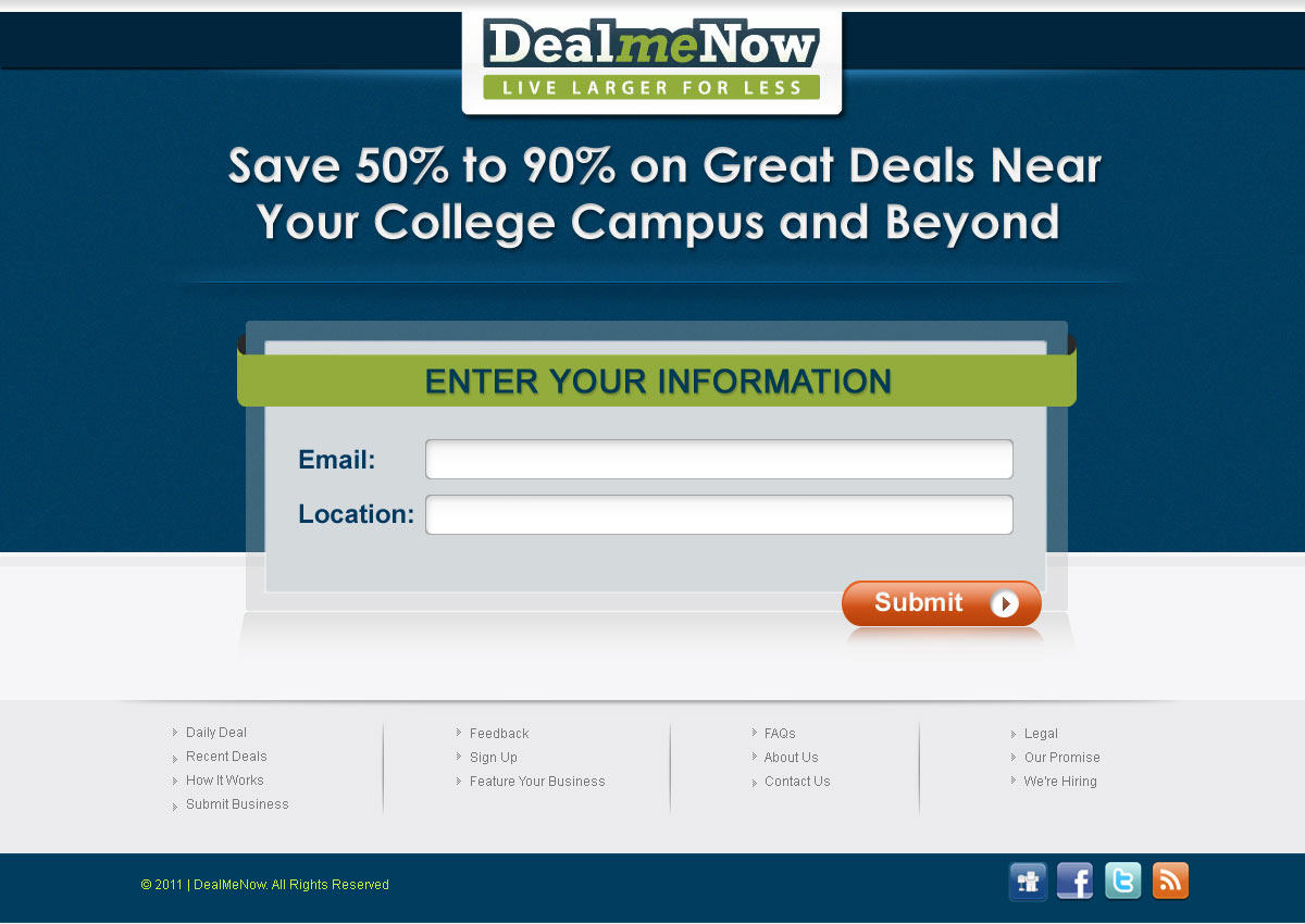 Landing Page Design by rajesh prn for Digital Media Solutions | Design #179122