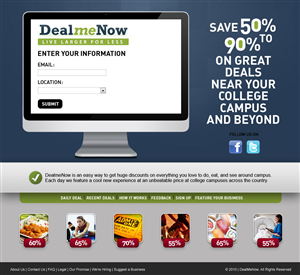 Landing Page Design by Karel for Digital Media Solutions | Design: #180286