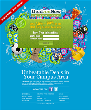 Landing Page Design by MariusL for Digital Media Solutions | Design: #181297