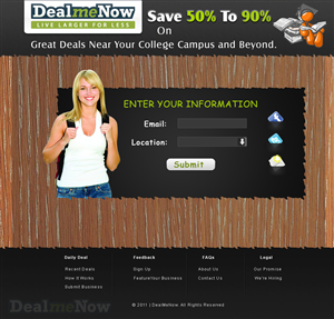 Landing Page Design by webxvision for Digital Media Solutions | Design: #182374
