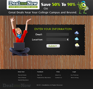 Landing Page Design by webxvision for Digital Media Solutions | Design: #182376