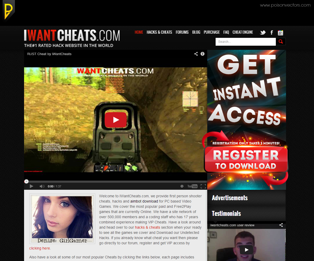 Graphic Design by poisonvectors for FPSCHEATS.com | Design #4334927