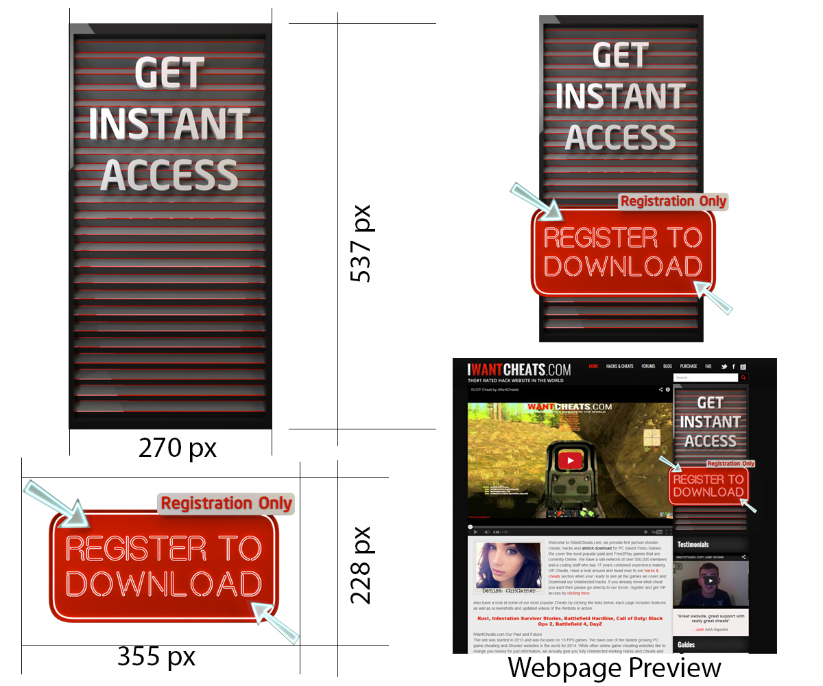 Diseño Gráfico por Samer Ibrahim para FPSCHEATS.com | Diseño #4292381