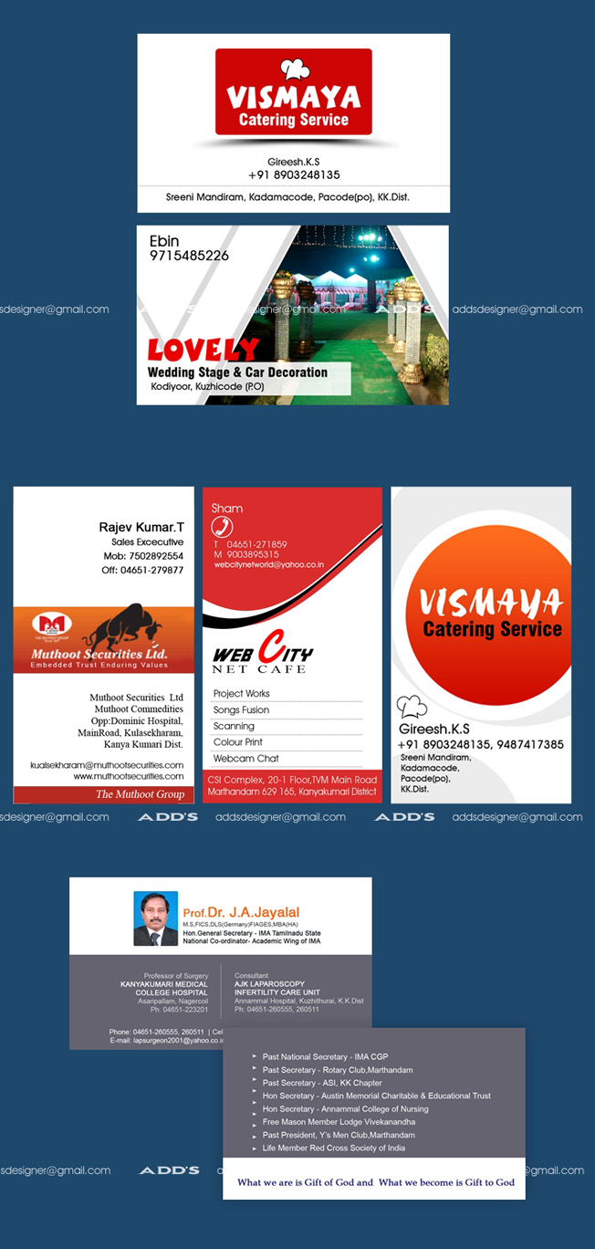 Business Card Design by adds for this project | Design #1267282