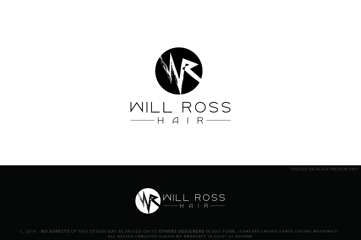 Logo Design by Senseless for Stylist Will Ross | Design #4382534