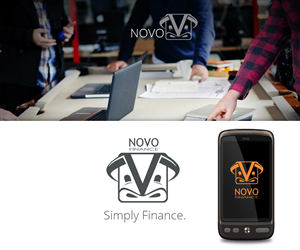 Cartoon Bull Logo For Startup iOS Finance App & NOVO Finance Lettering/Font | Grafik-Design von alemi