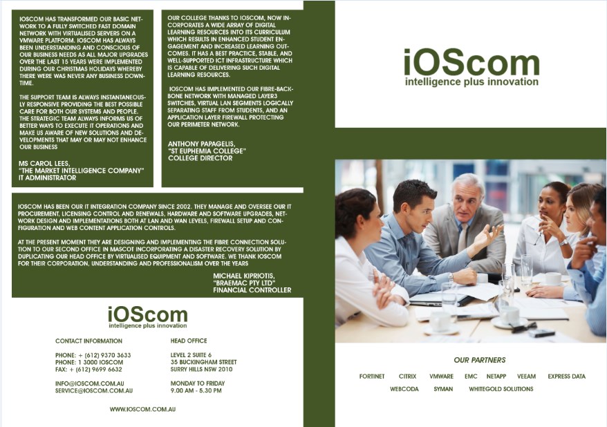 Diseño de Brochure por Nazim88 para IOSCOM P/L | Diseño #4308192