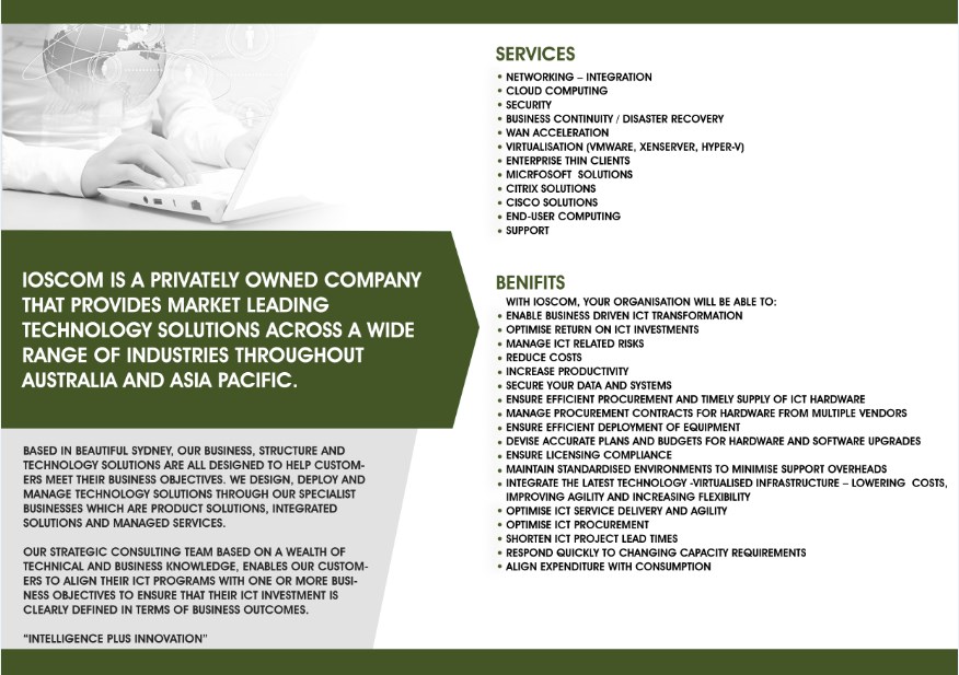 Brochure Design by Nazim88 for IOSCOM P/L | Design #4308200