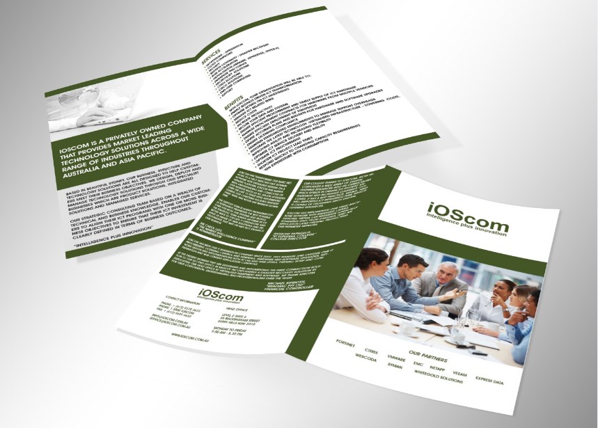 Brochure Design by Nazim88 for IOSCOM P/L | Design #4309198