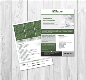 Brochure Design by sajidahmed_pirzada for IOSCOM P/L | Design: #4302486