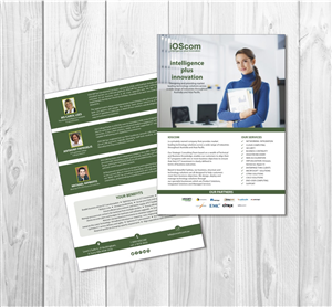 Brochure Design by sajidahmed_pirzada for IOSCOM P/L | Design: #4320513