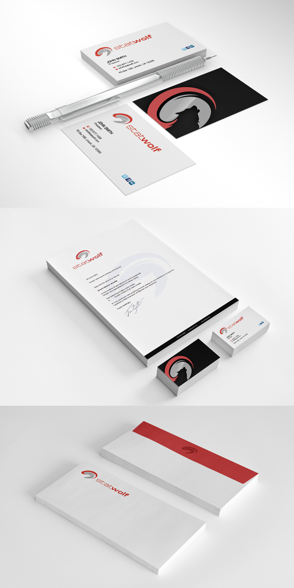 Schreibwaren-Design von Sarah Mathews für Statwolf | Design #4315249