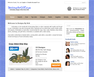 Redesign a embroidery design sales site | Web-Design von Omee
