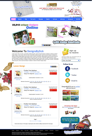 Redesign a embroidery design sales site | Web-Design von TechWise