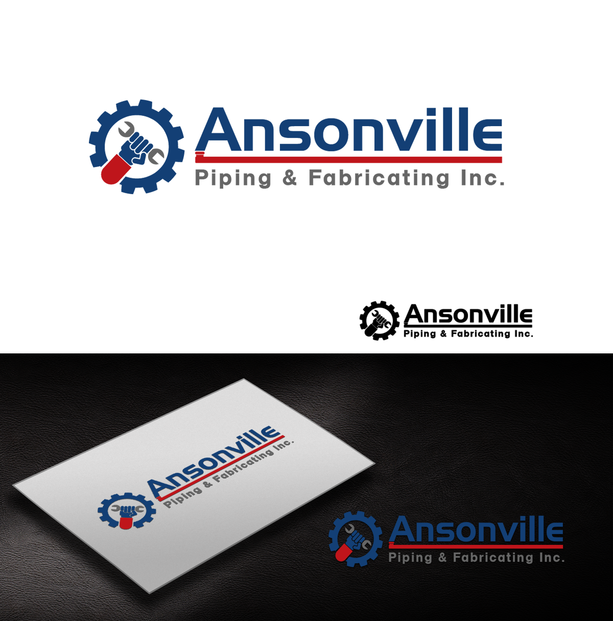 Logo Design by Pixi Dust for Ansonville Piping & Fabricating Inc. | Design #4353836
