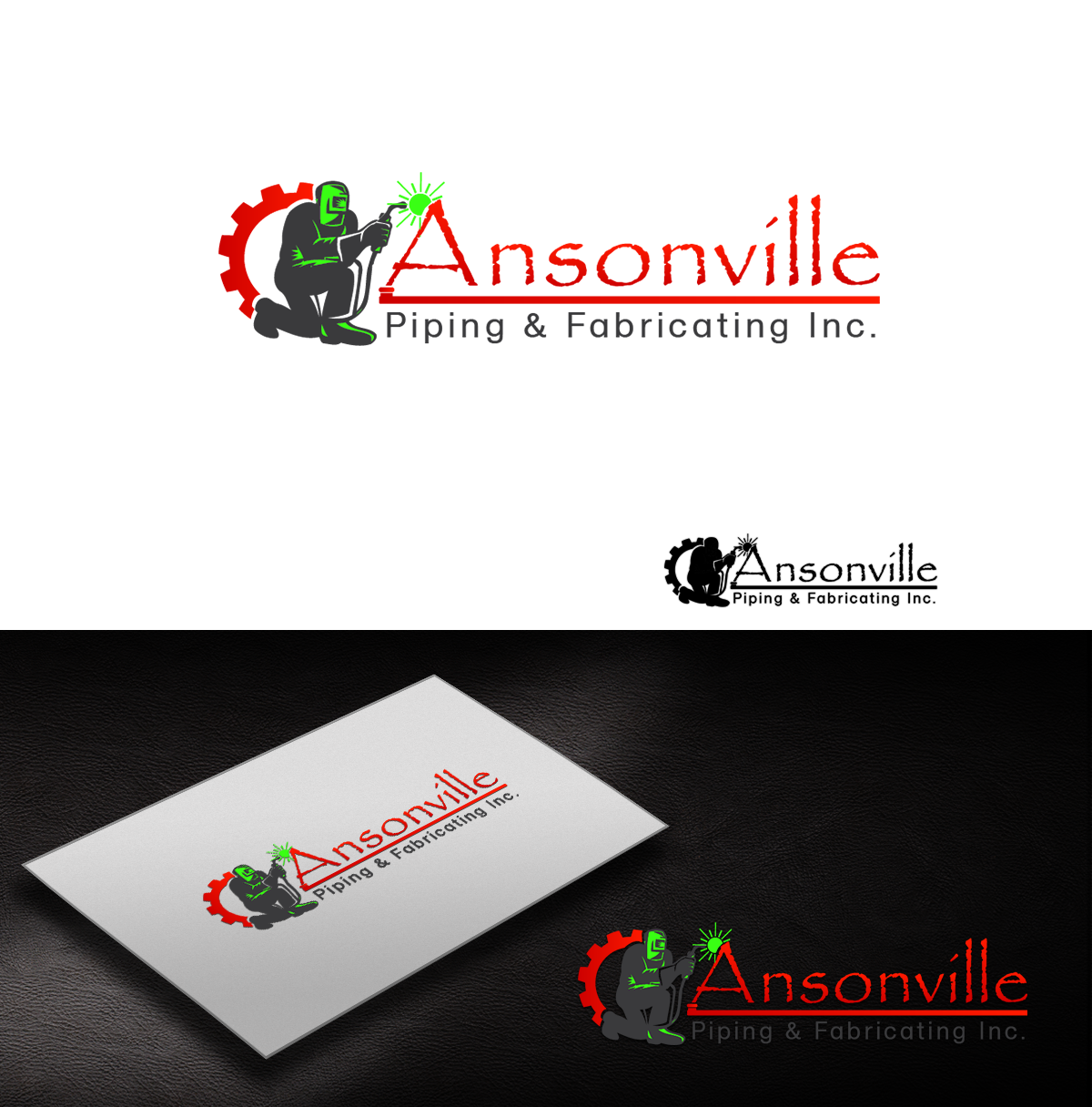 Logo Design by Pixi Dust for Ansonville Piping & Fabricating Inc. | Design #4360778