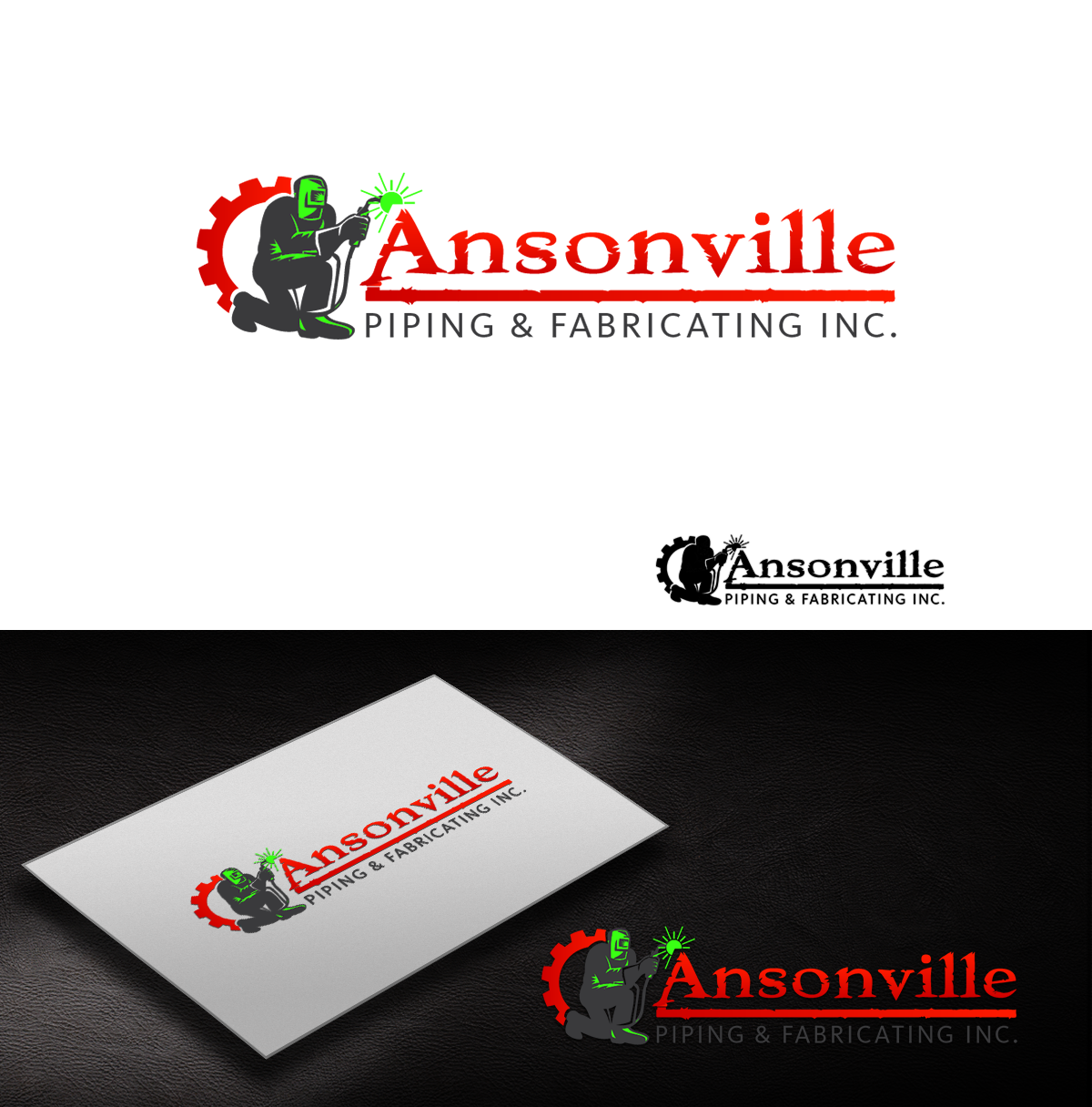 Logo Design by Pixi Dust for Ansonville Piping & Fabricating Inc. | Design #4361054