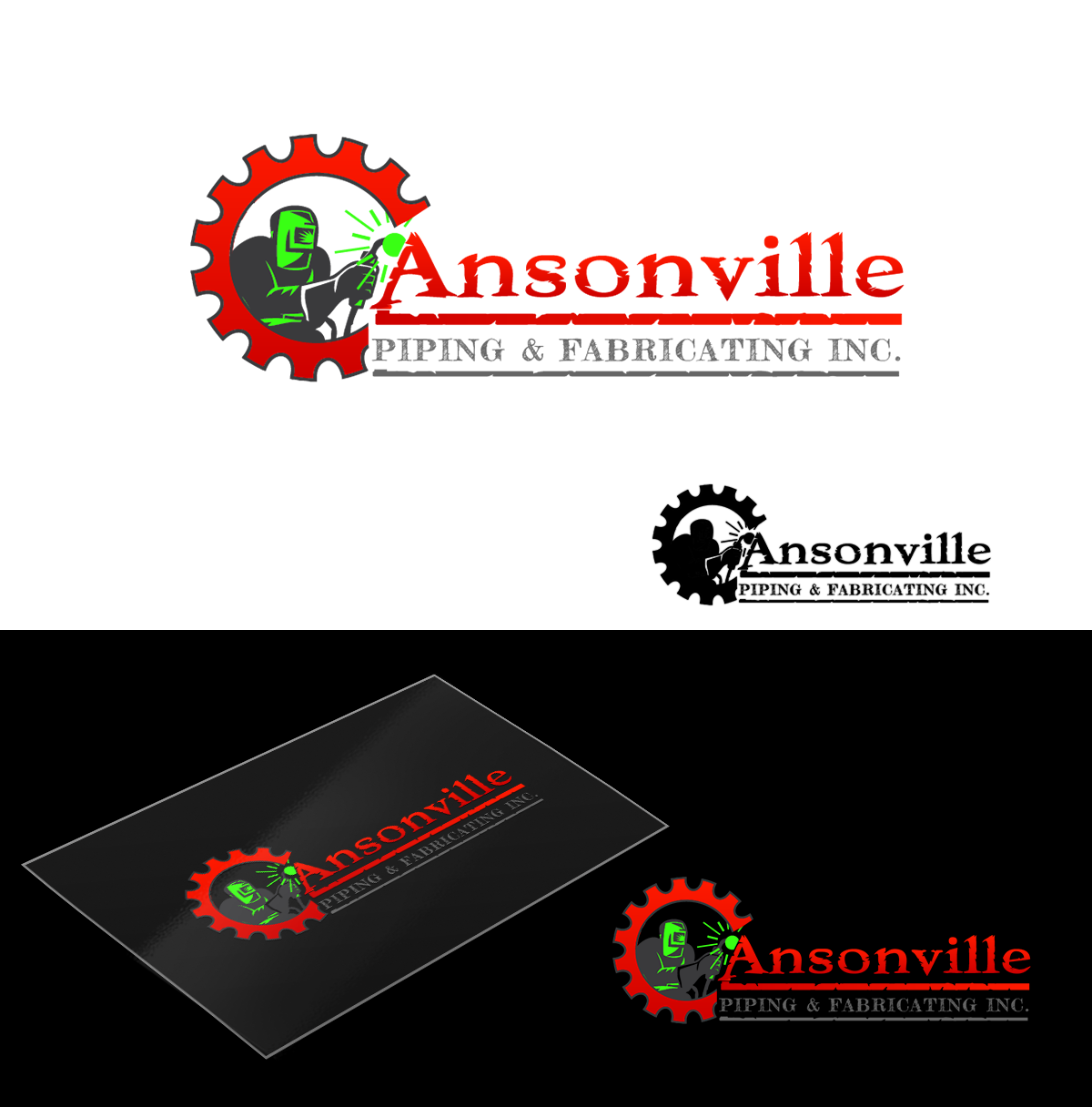 Logo Design by Pixi Dust for Ansonville Piping & Fabricating Inc. | Design #4389175