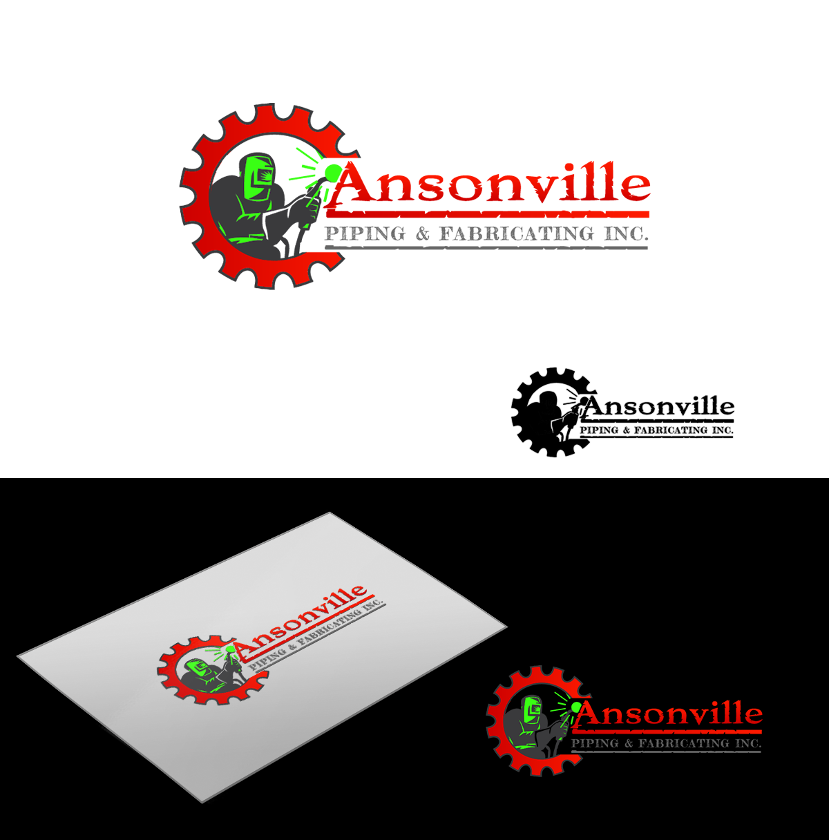 Logo Design by Pixi Dust for Ansonville Piping & Fabricating Inc. | Design #4395714