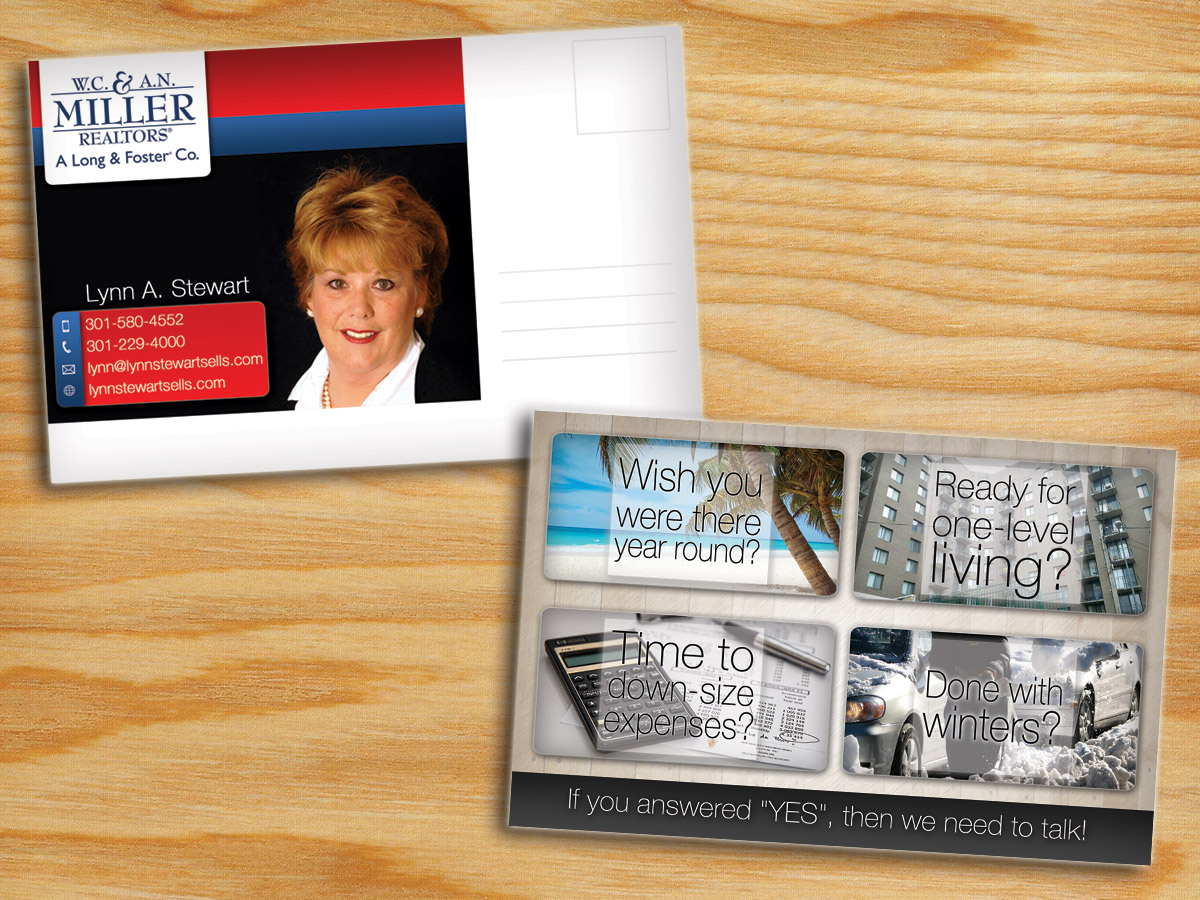 Postcard Design by alessandroevge for W.C. & A.N. Miller, A Long & Foster Co. | Design #4344454